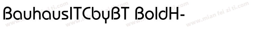 BauhausITCbyBT BoldH字体转换